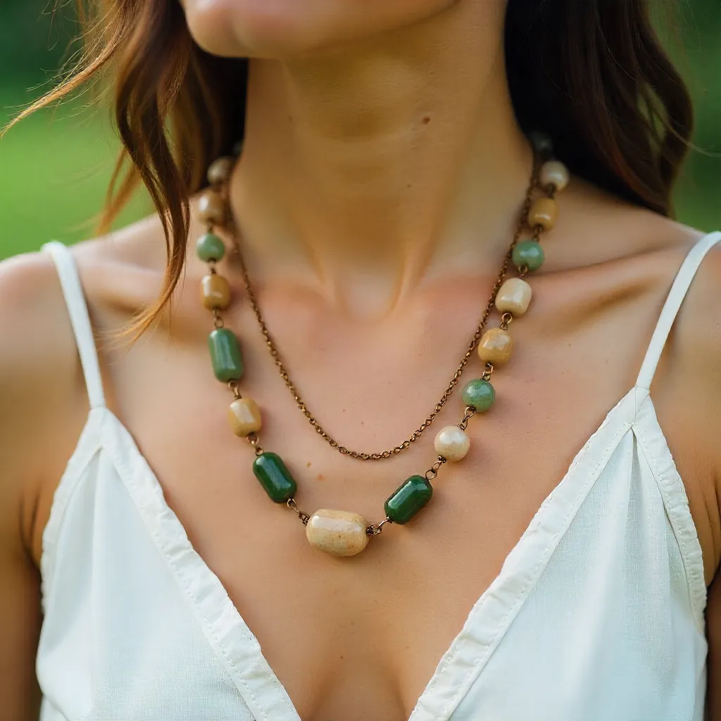 Elegant recycled jewelry set